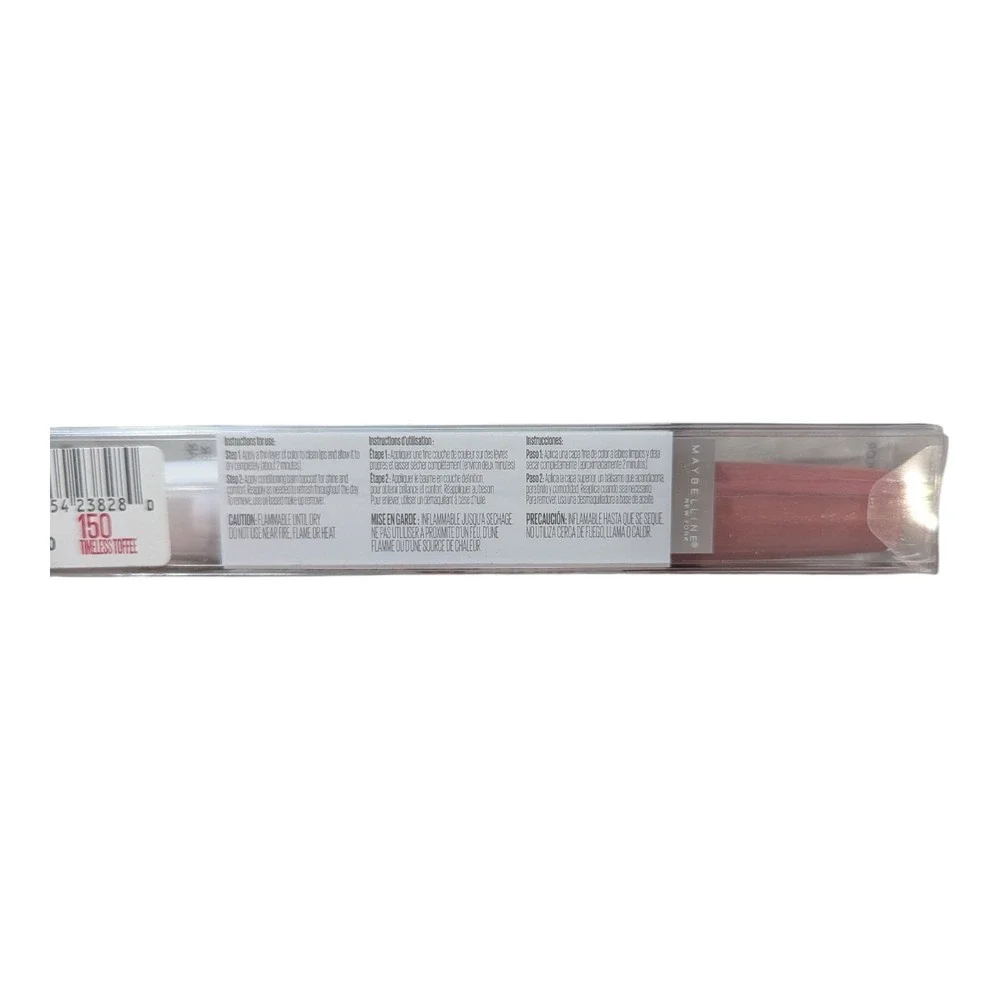 BBB. Maybelline SuperStay‎ 24 2-Step Liquid Lipstick Makeup, 150 Timeless Toffee